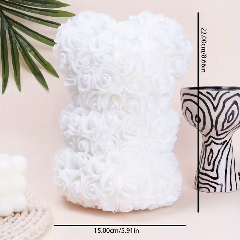 Rose Teddy Flower Bouquet – Artificial Flowers