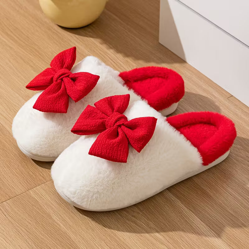 Women’s Bow Slippers – Cozy Indoor Slip-Ons